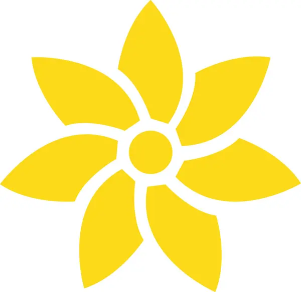 Jarní Květ Žlutý Vektor Nastavit Izolované Bílém Pozadí Kolekce Sedmikrásek — Stockový vektor