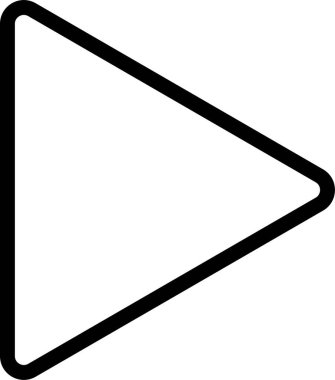 Şeffaf arkaplanda düğme simgelerini oynat. Dijital web vektör çizimi