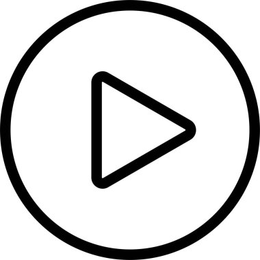 Şeffaf arkaplanda düğme simgelerini oynat. Dijital web vektör çizimi