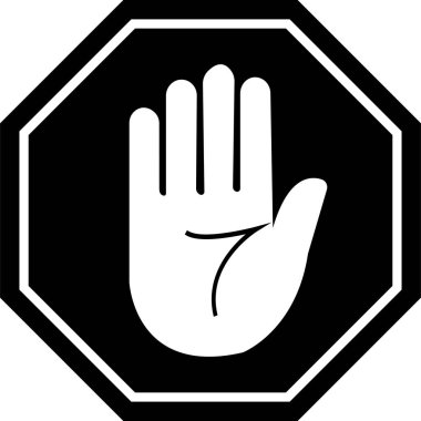 Dur işareti vektör illüstrasyonu. Trafik sembolü kuralları ve yönetmelikleri Dur İşareti Vektör Tasarım Şablonu Park işareti yok Tehlike işareti Boş Kırmızı Dur işareti beyaz arkaplan üzerinde Yaratıcı vektör çizimi izole levhalar.