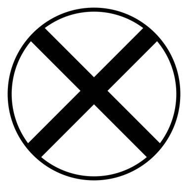 Dur işareti vektör illüstrasyonu. Trafik sembolü kuralları ve yönetmelikleri Dur İşareti Vektör Tasarım Şablonu Park işareti yok Tehlike işareti Boş Kırmızı Dur işareti beyaz arkaplan üzerinde Yaratıcı vektör çizimi izole levhalar.