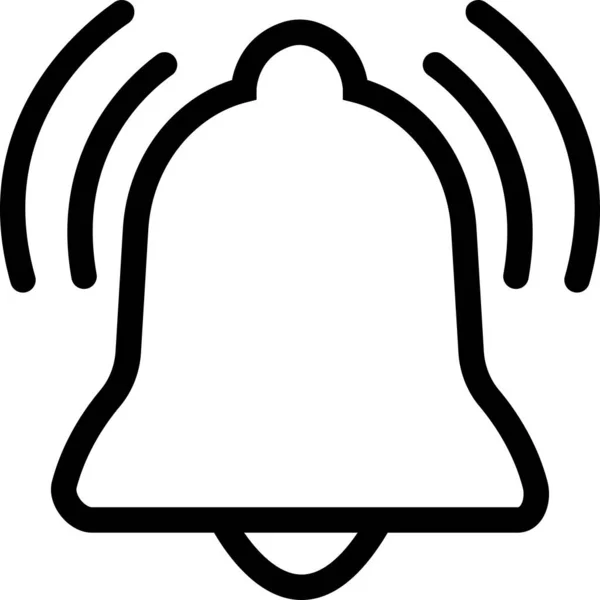 接收收件箱消息的通知铃图标 用于报警钟和智能手机应用程序警报的矢量收集 铃声和通知号标志 — 图库矢量图片