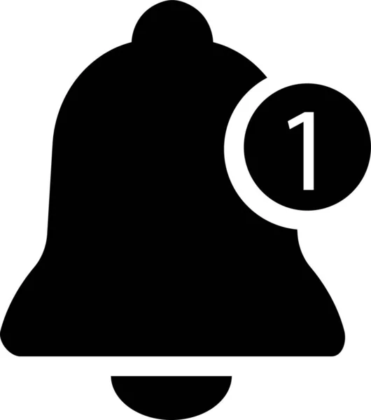 Ikona Dzwonka Powiadomień Dla Przychodzącej Wiadomości Skrzynki Odbiorczej Wektor Odbierania — Wektor stockowy