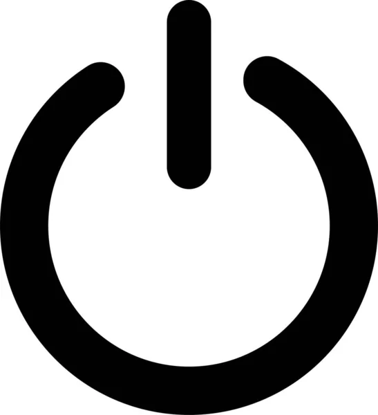 Icono Encendido Apagado Botones Encendido Inicio Del Vector Pulse Botón — Vector de stock