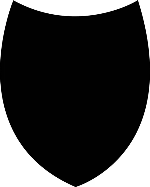 Escudos Icono Color Negro Signos Icono Escudo Seguridad Elementos Diseño — Archivo Imágenes Vectoriales