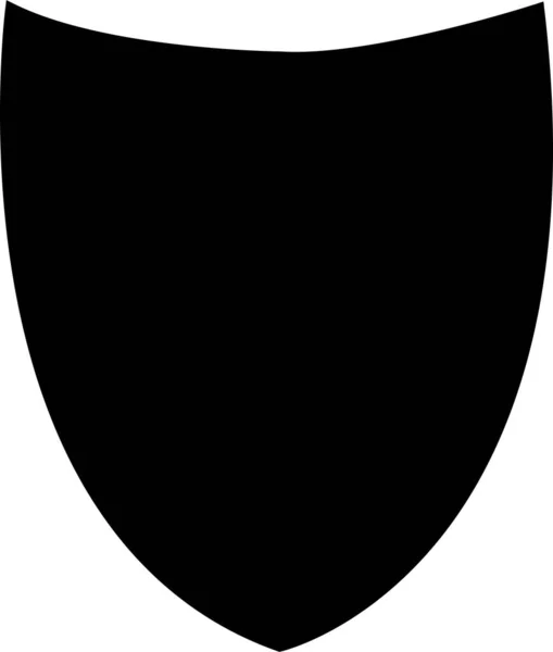 护盾黑色图标 安全盾图标标志 安全和保护向量概念的设计元素 填充平面符号 实心象形文字 在白色背景上隔离 — 图库矢量图片