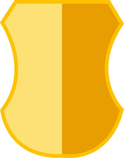Escudos Icono Color Amarillo Escudo Seguridad Coloridos Signos Icono Elementos — Vector de stock