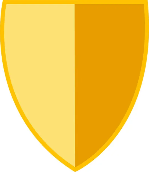 Shields Yellow Color Icon Security Shield Colorful Icon Signs Design — Stock Vector