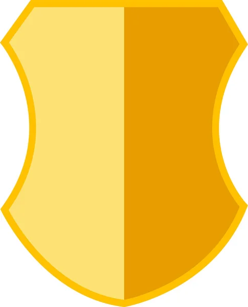 Щиты Желтого Цвета Значок Щит Безопасности Красочные Значки Знаков Конструктивные — стоковый вектор