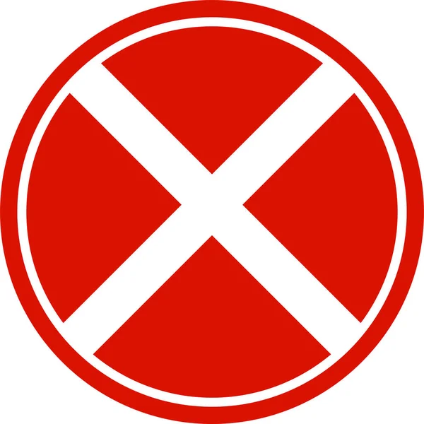 Stop Sign Vector Illustration Traffic Symbol Rules Regulations Stop Sign — Stock Vector