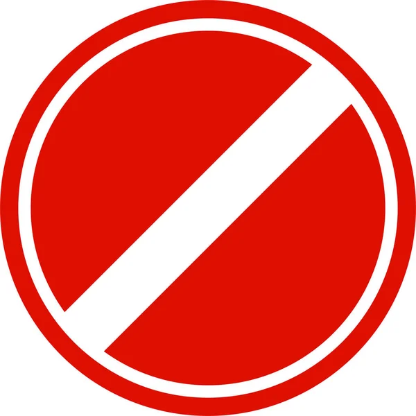 Stop Sign Vector Illustration Traffic Symbol Rules Regulations Stop Sign — Stock Vector
