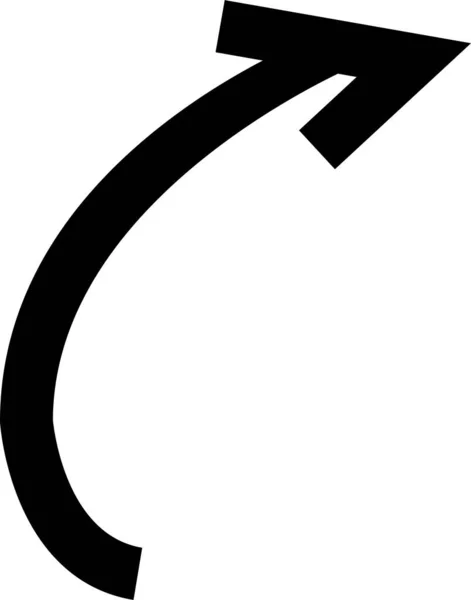 透明な背景に隔離されたブラックアローアイコン 手描きの矢印ベクトルブラック 編集可能なストローク矢印が付いているラインはウェブサイトおよびアプリのための方向記号によって曲げられる印を示しました — ストックベクタ