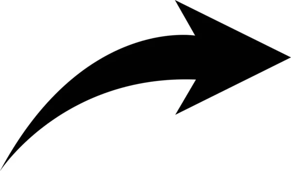 Schwarzpfeil Symbol Isoliert Auf Transparentem Hintergrund Skizze Pfeil Design Für — Stockvektor