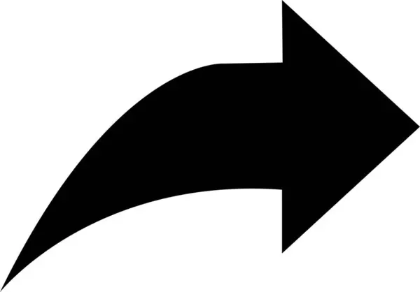 Schwarzpfeil Symbol Isoliert Auf Transparentem Hintergrund Skizze Pfeil Design Für — Stockvektor