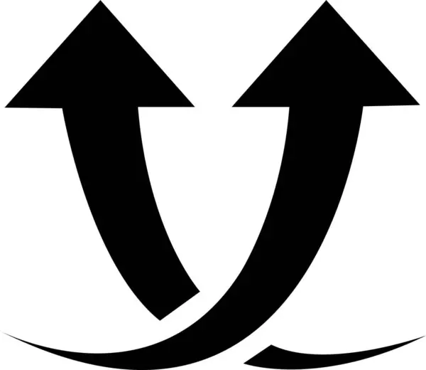 Icono Flecha Negra Aislado Sobre Fondo Transparente Diseño Flecha Boceto — Vector de stock