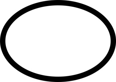 Siyah vektör çizgisi şeklinde leke. Rastgele soyut sıvı doğrusal simge, şeffaf arkaplanda izole edilmiş soyut organik element. Çakıl taşı, damla ve kütle silueti. Basit taslak yuvarlak şekil.