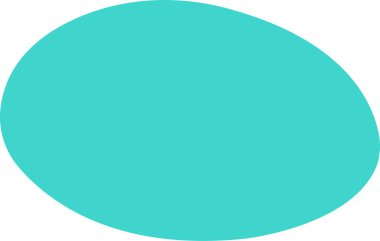 Leke şeklinde renkli vektör düz. Rastgele soyut sıvı renkli simge, şeffaf arkaplanda izole edilmiş soyut organik element. Çakıl taşı, damla ve kütle silueti. Basit yuvarlak şekil.