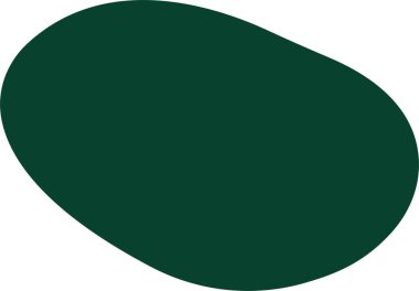 Leke şeklinde renkli vektör düz. Rastgele soyut sıvı renkli simge, şeffaf arkaplanda izole edilmiş soyut organik element. Çakıl taşı, damla ve kütle silueti. Basit yuvarlak şekil.