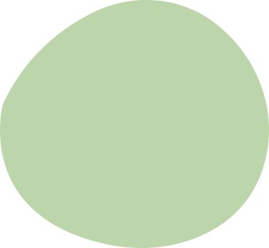 Leke şeklinde renkli vektör düz. Rastgele soyut sıvı renkli simge, şeffaf arkaplanda izole edilmiş soyut organik element. Çakıl taşı, damla ve kütle silueti. Basit yuvarlak şekil.