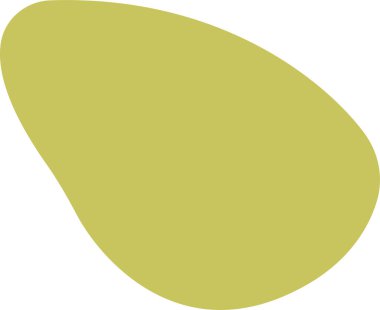 Leke şeklinde renkli vektör düz. Rastgele soyut sıvı renkli simge, şeffaf arkaplanda izole edilmiş soyut organik element. Çakıl taşı, damla ve kütle silueti. Basit yuvarlak şekil.