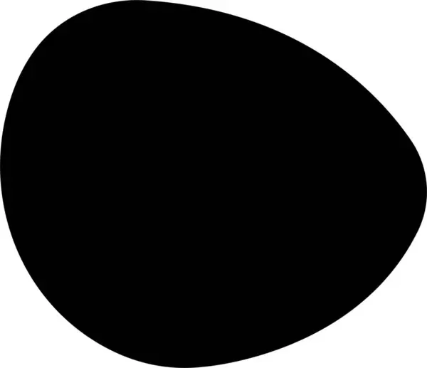 Černý Tečkovaný Vektor Plochý Náhodně Abstraktní Tekutá Ikona Kulatý Abstraktní — Stockový vektor
