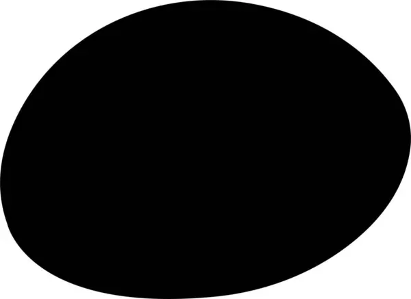 Blotch Shape Black Vector Flat Random Abstract Liquid Filled Icon — Stock Vector