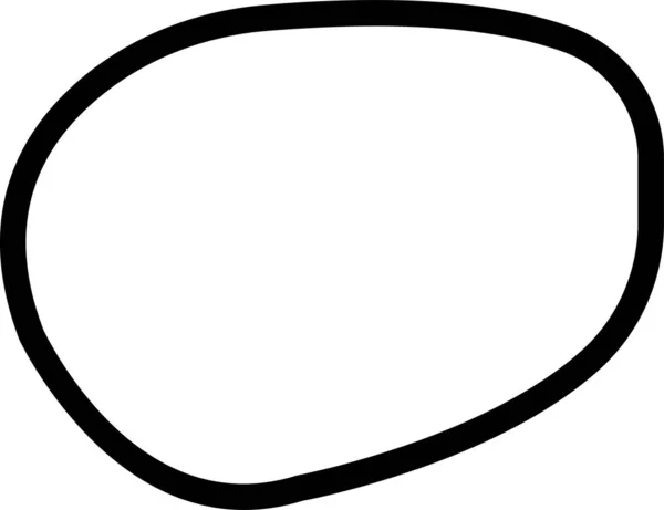 Forma Mancha Línea Vectorial Negro Icono Lineal Líquido Abstracto Aleatorio — Archivo Imágenes Vectoriales