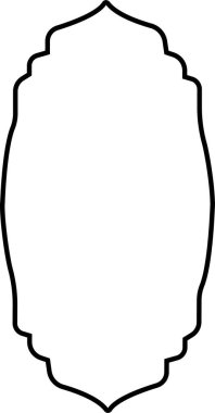 Arapça pencere ve kapı simgesi. Geleneksel ve kültürel vektör beyaz arka planda izole edildi. Doğu tarzında desenlerin toplanması. Ramazan Kareem için İslami Müslüman tasarımı çerçeveleri.