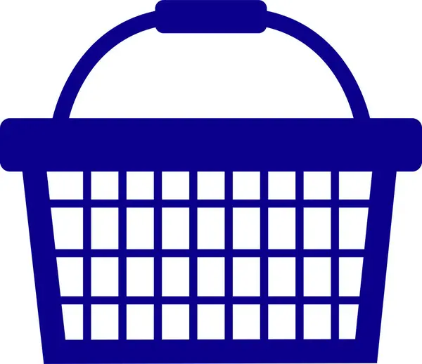 购物篮彩色图标孤立在白色背景 简单平面风格的网页模板和应用 购物车 购物袋 网上商店 病媒设计 — 图库矢量图片