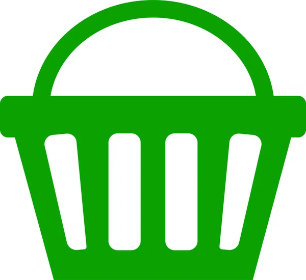 购物篮彩色图标孤立在白色背景 简单平面风格的网页模板和应用 购物车 购物袋 网上商店 病媒设计 — 图库矢量图片