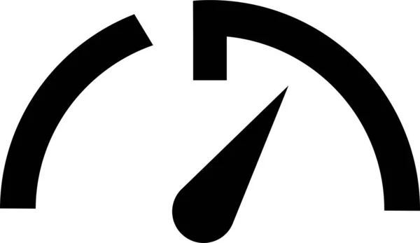 速度计 速度计 高气压计 带箭头黑色图标的仪表板 背景透明 用于性能指示符号的平面向量 车速快速互联网 — 图库矢量图片