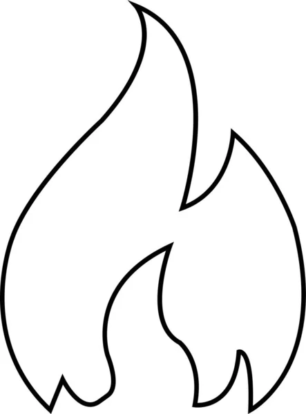 Koleksi Ikon Api Simbol Api Bonfire Siluet Logotype Flames Symbols - Stok Vektor
