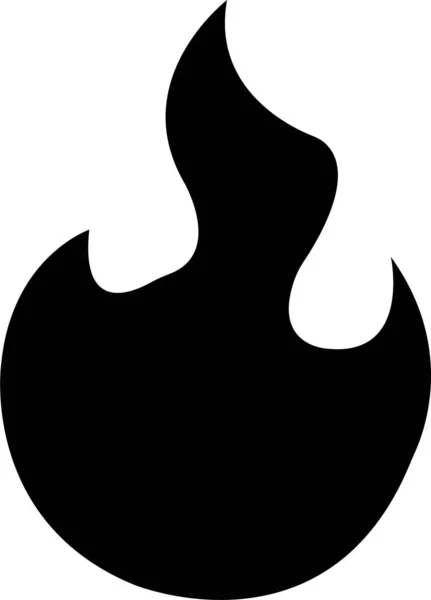 Eld Ikon Samling Eld Låga Symbol Bonfire Siluett Logotyp Flames — Stock vektor