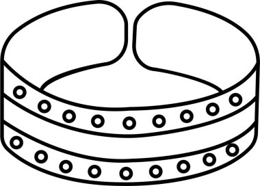 Mücevher siyah taslak ikonu. Kadın aksesuarları, elmas yüzük, inci ve mücevher eşyalar. El çizimi vektörü şeffaf arkaplanda izole edildi.