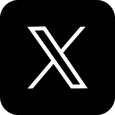 Yeni Twitter x.com simgesi siyah. Twitter 'ın popüler sosyal medya simgesi anında kurye logosu. Editör vektörü. Twitter 'ın yeni logosunun izole edilmiş bir vektör biçimi