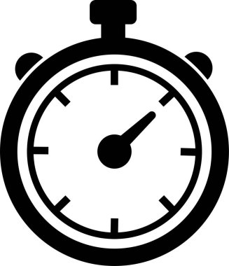 Kronometre simgesi. Zamanlayıcı sembolü. Ana hatlı kronometre simgesi. Alarm resim çizelgesi simgesi beyaz arkaplanda izole edildi. Stopwatch tabela koleksiyonu geri sayım zamanlayıcısı vektörü.