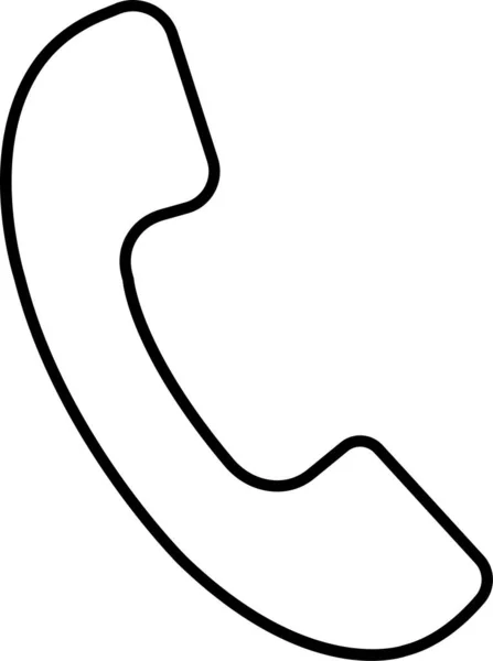Telefonlinje Ikonen Trendig Symbol Enkel Telefon Ikon Retro Underteckna Logotyp — Stock vektor