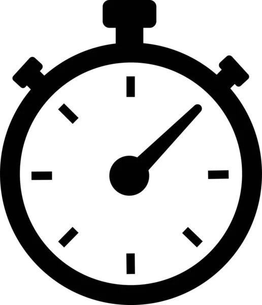 Stoppuhr Symbol Zeitsymbol Umriss Stoppuhr Symbol Alarm Piktogramm Timer Symbol — Stockvektor