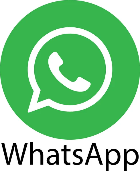 WhatsApp simgesi düz veya çizgi. WhatsApp, popüler sosyal medya simgesi, anında kurye yeşil logosu. Saydam arkaplanda yalıtılmış editoryal vektör.