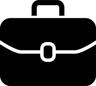 Evrak çantası vektör simgesi. Çanta, portföy sembolü. Kilit simgesi olan çanta. Saydam arkaplanda düz tabela izole edildi. Grafik ve web tasarımı için basit koleksiyon tasarımı.