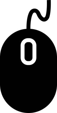 Saydam arkaplanda bilgisayar fare simgesi izole edildi. Modaya uygun düz stil vektörü. Web sitesi, mobil, logo, uygulama, UI için bilgisayar faresi modern ve basit bir sembol.