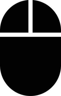 Saydam arkaplanda bilgisayar fare simgesi izole edildi. Modaya uygun düz stil vektörü. Web sitesi, mobil, logo, uygulama, UI için bilgisayar faresi modern ve basit bir sembol.