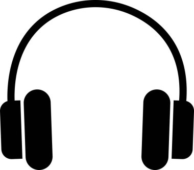 Kulaklık ikonu. Vektör, şeffaf arkaplanda izole edilmiş modada. Ses aygıtı işi konsepti. Müşteri hizmetleri, destek. Web, yazdırma veya uygulama için uygun tasarım ögesi.