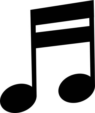 Müzik notası simgesi şarkısı, melodi veya bemol vektörü şeffaf arkaplanda izole edilmiş. Müzikal anahtar tarzı semboller müzikal uygulamalar ve web sitesi için element logosu şablonu tasarımı