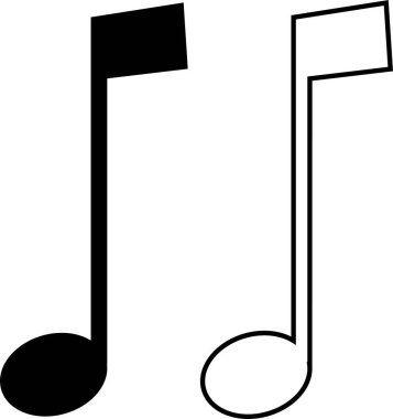 Müzik notaları simgesi seti, şarkı, melodi ya da ayar bemol ya da satır vektör koleksiyonu şeffaf arkaplanda izole edildi. Müzikal anahtar tarzı semboller müzikal uygulamalar ve web sitesi için element logosu şablonu tasarımı