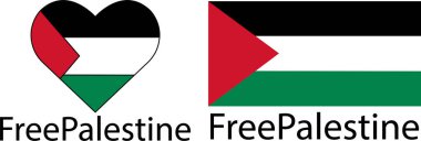 Filistin ulusal bayrak simgesi, şeffaf arka planda izole edilmiş düz bir vektör belirledi. Özgür Filistin 'in ülke sembolü Gazze' yi Kurtar. Orta Doğu Batı Asya. Başkent Kudüs