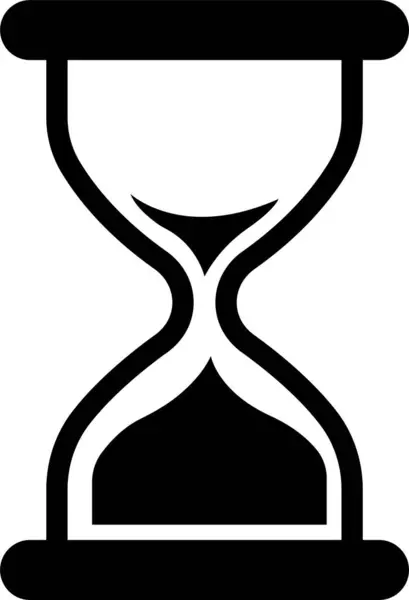 Zamanın modaya uygun düz dizayn sembolü olan kum saati zamanlayıcısı simgesi, bekliyor ya da yüklüyor. Uygulamalar ve web siteleri için saydam arkaplanda siyah kum saati vektörü izole edildi. EPS 10.