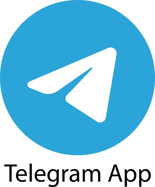 Telgraf simgesi. Sosyal medya editoryel düz vektörü şeffaf arkaplanda izole edildi. Popüler kurye uygulaması. Uçak Mavi Düğme. Uygulama ve web sitesi için telgraf işareti veya sembol.