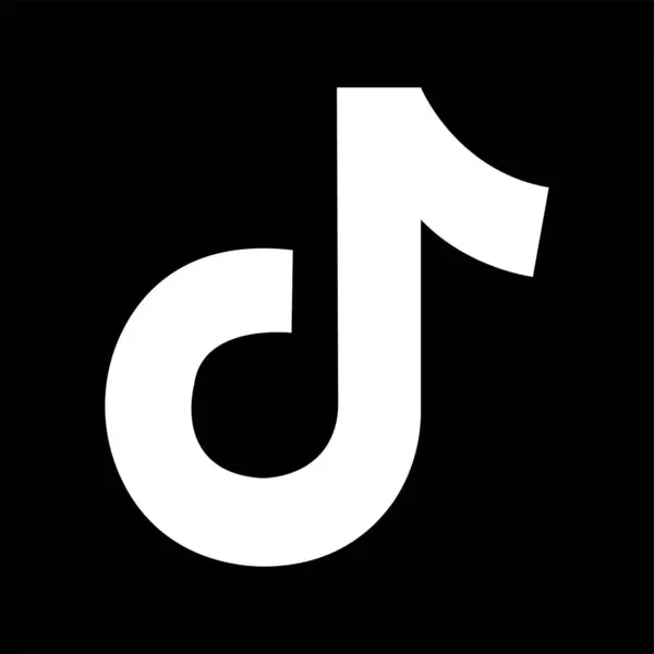 Tik Tok simgesi. Sosyal medya logosu. Düz moda tarzında siyah simge şeffaf arkaplanda izole edildi. İş ve reklam için Tik tok uygulama editoryal vektörü.