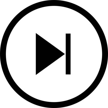 Sırada siyah ikonu oynamak var. Multimedya sembollerinin video yayınlama uygulaması, ortam oynatıcı düğmeleri için bir unsur. - Evet. Şeffaf arkaplanda EPS10 vektörü izole edildi.